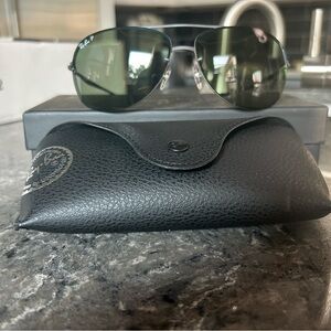 Ray-Ban Black Leather Bag